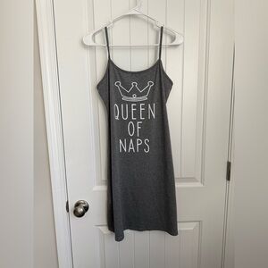 SHEIN Gray Sleeveless Mini Night Dress